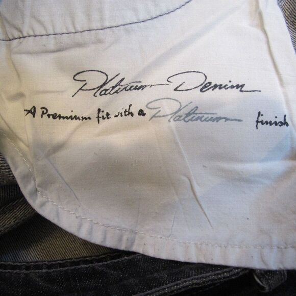 Chico's Platinum Marquis Black Denim Cotton Stretch Boot Cut Jeans Women's Sz 1 - Picture 6 of 9